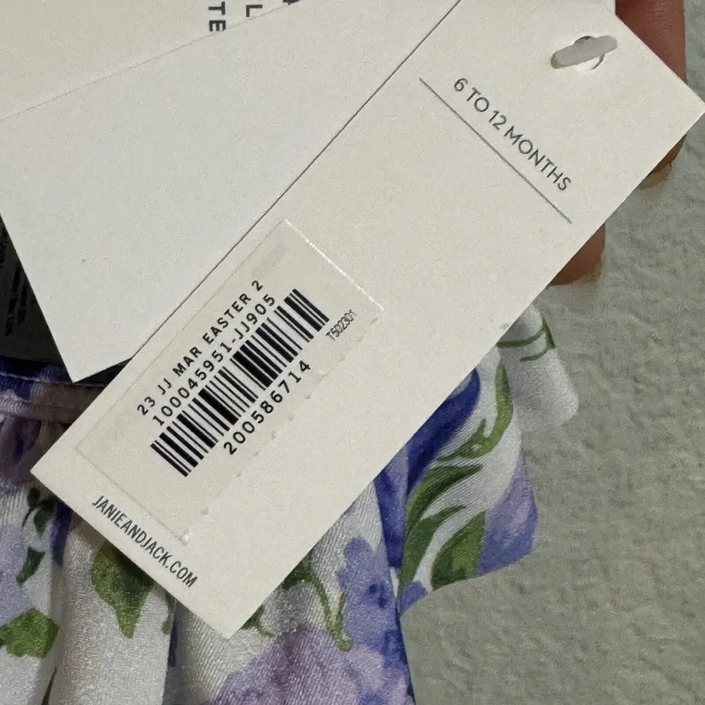 Janie and Jack new tags